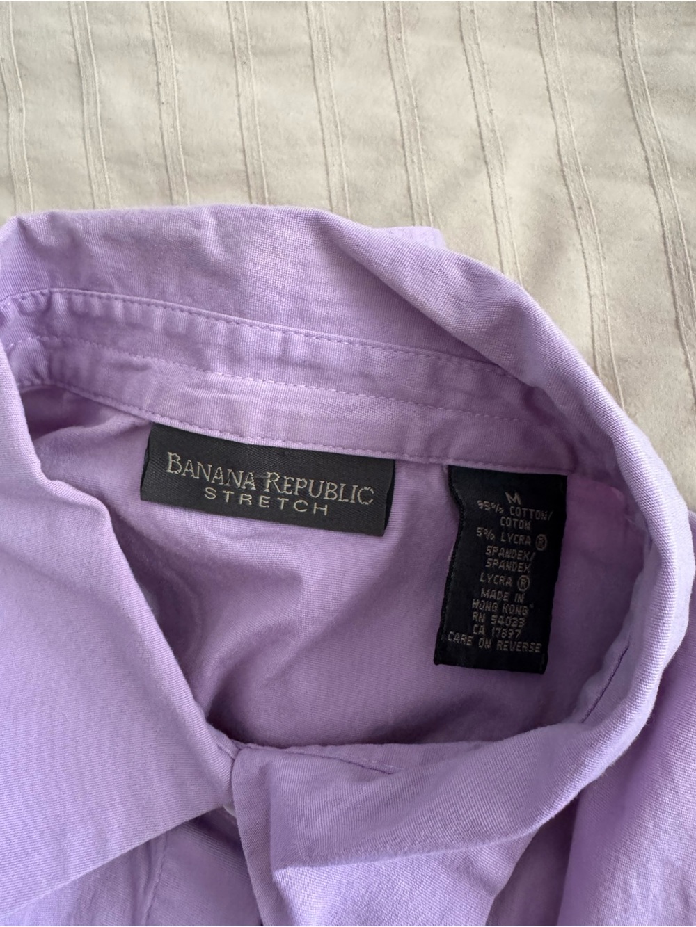 Banana Republic Lavender Stretch Button-Down Shirt